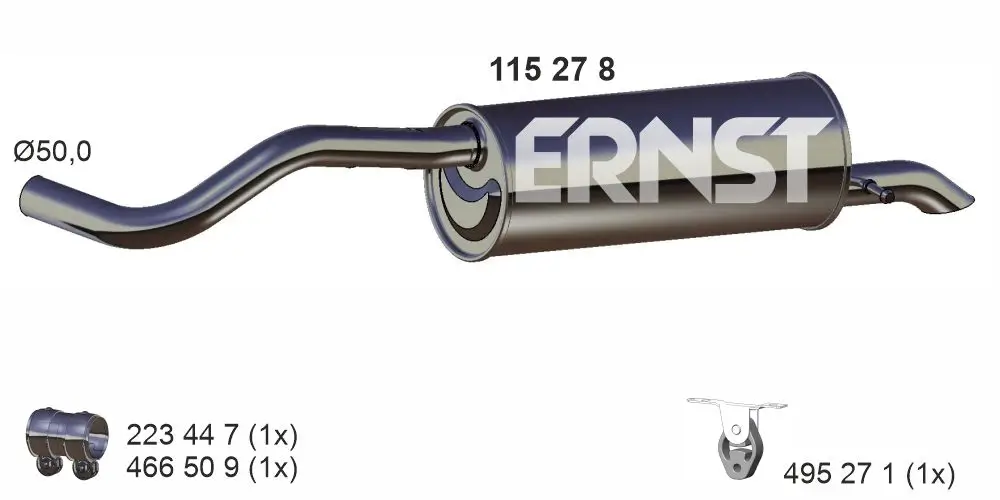 Endschalldämpfer ERNST 115278