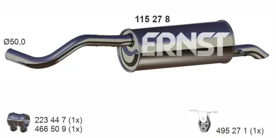 Endschalldämpfer ERNST 115278 Bild Endschalldämpfer ERNST 115278