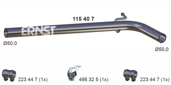 Abgasrohr mitte ERNST 115407 Bild Abgasrohr mitte ERNST 115407