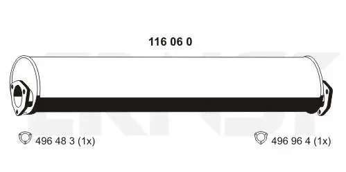 Endschalldämpfer ERNST 116060
