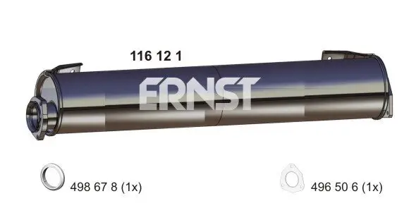 Endschalldämpfer ERNST 116121