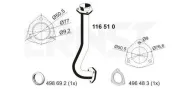 Abgasrohr vorne ERNST 116510