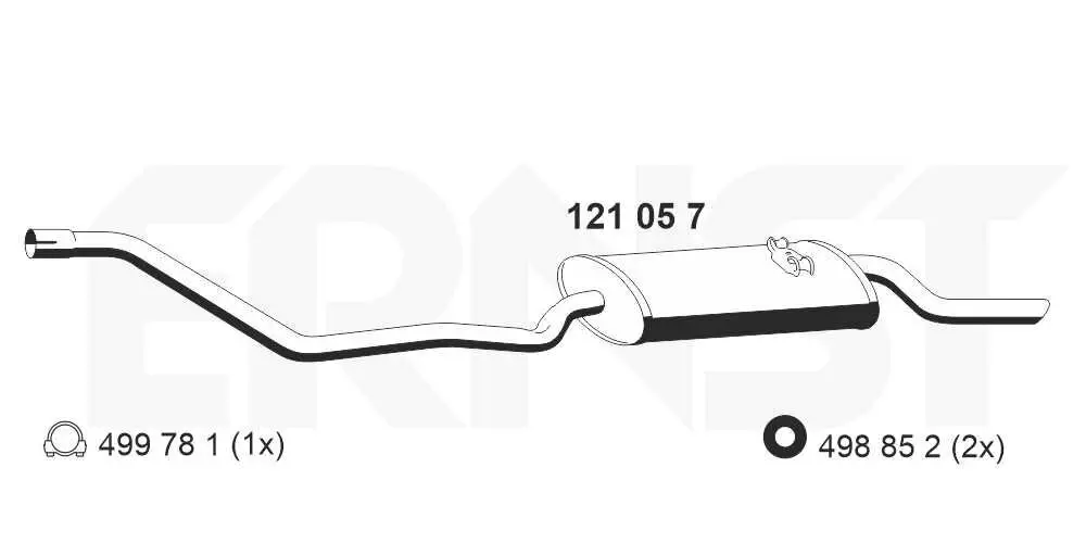 Endschalldämpfer ERNST 121057