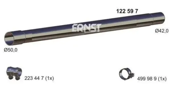 Abgasrohr Mitte ERNST 122597 Bild Abgasrohr Mitte ERNST 122597