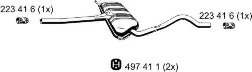 Mittelschalldämpfer ERNST 123228 Bild Mittelschalldämpfer ERNST 123228