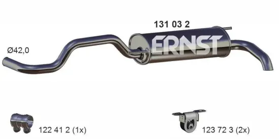 Endschalldämpfer ERNST 131032 Bild Endschalldämpfer ERNST 131032