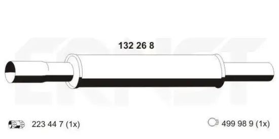 Vorschalldämpfer ERNST 132268 Bild Vorschalldämpfer ERNST 132268