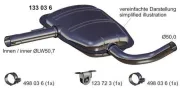 Mittelschalldämpfer ERNST 133036