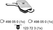 Mittelschalldämpfer ERNST 133104