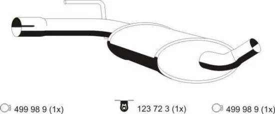 Mittelschalldämpfer ERNST 133135 Bild Mittelschalldämpfer ERNST 133135