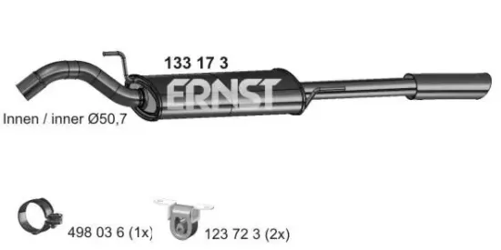 Endschalldämpfer ERNST 133173 Bild Endschalldämpfer ERNST 133173
