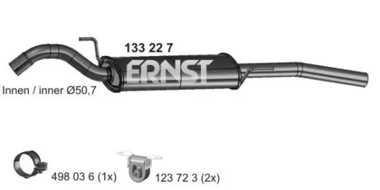 Endschalldämpfer ERNST 133227 Bild Endschalldämpfer ERNST 133227