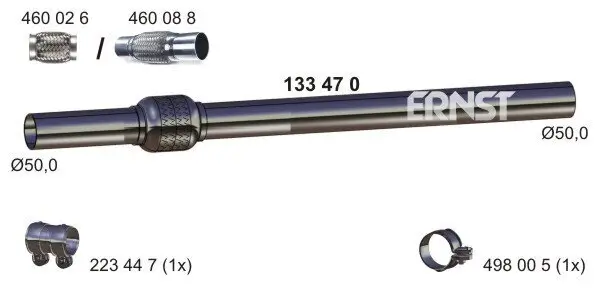 Abgasrohr Mitte ERNST 133470