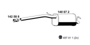 Endschalldämpfer ERNST 140072