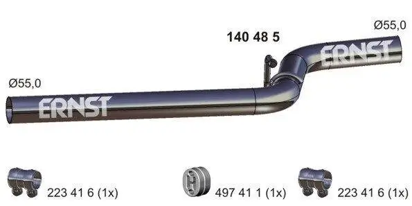 Abgasrohr ERNST 140485