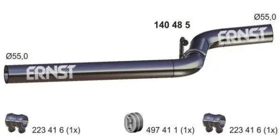 Abgasrohr ERNST 140485 Bild Abgasrohr ERNST 140485