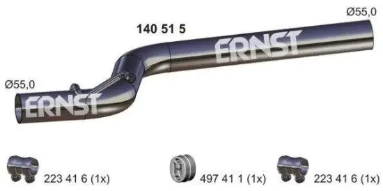 Abgasrohr Mitte ERNST 140515 Bild Abgasrohr Mitte ERNST 140515
