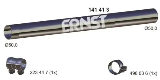 Abgasrohr Mitte ERNST 141413 Bild Abgasrohr Mitte ERNST 141413