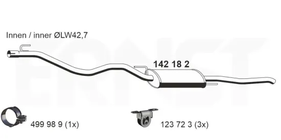 Endschalldämpfer ERNST 142120 Bild Endschalldämpfer ERNST 142120