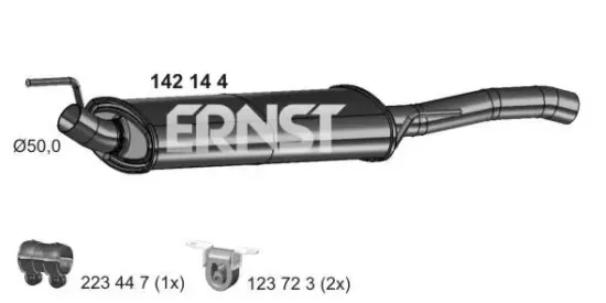 Endschalldämpfer ERNST 142144 Bild Endschalldämpfer ERNST 142144