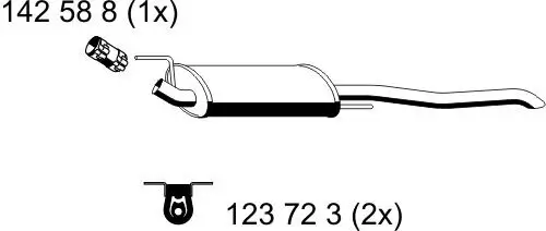 Endschalldämpfer ERNST 142250