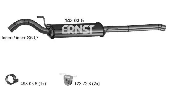 Endschalldämpfer ERNST 143035