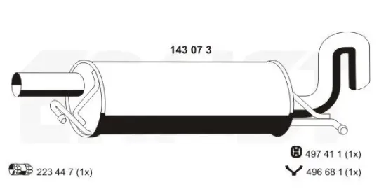 Endschalldämpfer ERNST 143073 Bild Endschalldämpfer ERNST 143073