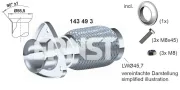 Flexrohr, Abgasanlage ERNST 143493