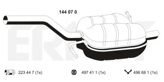 Endschalldämpfer ERNST 144070 Bild Endschalldämpfer ERNST 144070