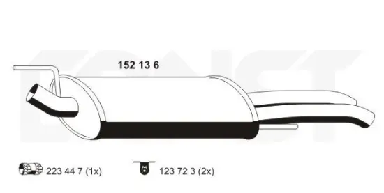 Endschalldämpfer ERNST 152136 Bild Endschalldämpfer ERNST 152136