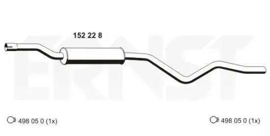 Vorschalldämpfer ERNST 152228 Bild Vorschalldämpfer ERNST 152228
