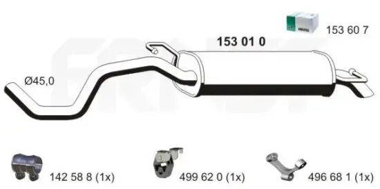 Endschalldämpfer ERNST 153010 Bild Endschalldämpfer ERNST 153010