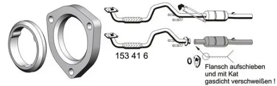 Abgasrohr vorne ERNST 153416 Bild Abgasrohr vorne ERNST 153416