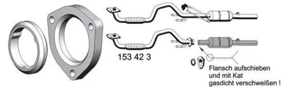Abgasrohr vorne ERNST 153423 Bild Abgasrohr vorne ERNST 153423