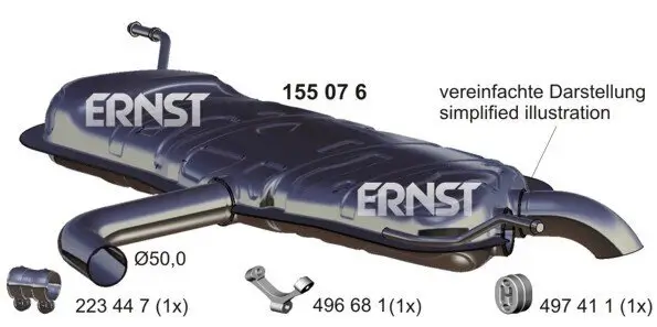 Endschalldämpfer ERNST 155076