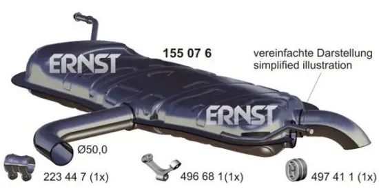 Endschalldämpfer ERNST 155076 Bild Endschalldämpfer ERNST 155076
