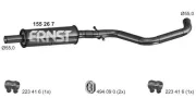 Mittelschalldämpfer ERNST 155267