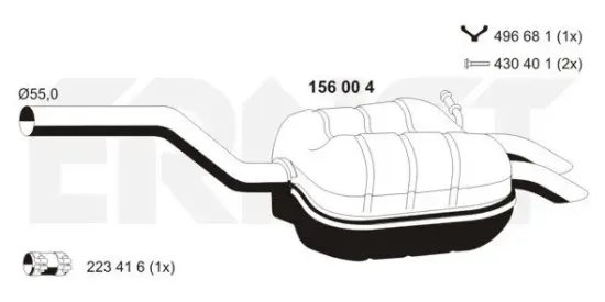 Endschalldämpfer ERNST 156004 Bild Endschalldämpfer ERNST 156004