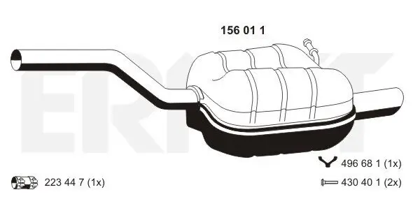 Endschalldämpfer ERNST 156011