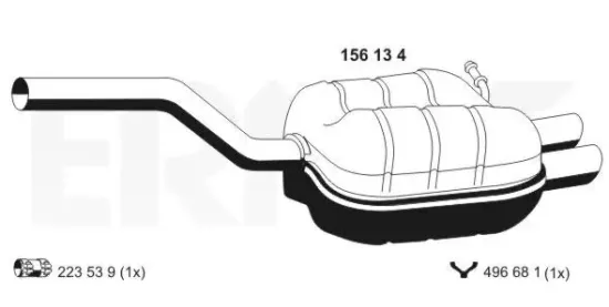 Endschalldämpfer ERNST 156134 Bild Endschalldämpfer ERNST 156134
