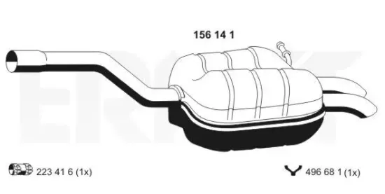 Endschalldämpfer ERNST 156141 Bild Endschalldämpfer ERNST 156141