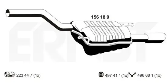 Endschalldämpfer ERNST 156189 Bild Endschalldämpfer ERNST 156189