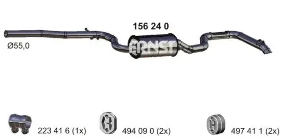Endschalldämpfer ERNST 156240 Bild Endschalldämpfer ERNST 156240