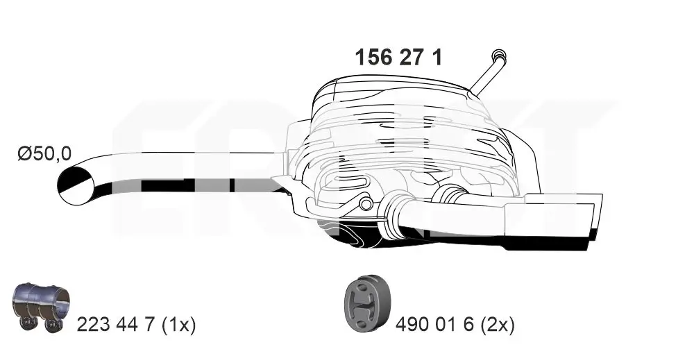 Endschalldämpfer ERNST 156271