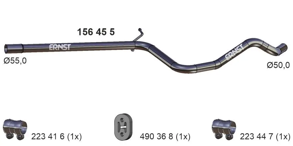Abgasrohr Mitte ERNST 156455