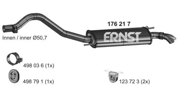 Endschalldämpfer ERNST 176217