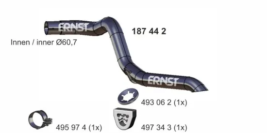 Abgasrohr ERNST 187442 Bild Abgasrohr ERNST 187442