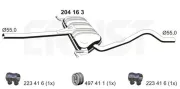 Mittelschalldämpfer ERNST 204163