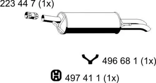 Endschalldämpfer ERNST 204231 Bild Endschalldämpfer ERNST 204231