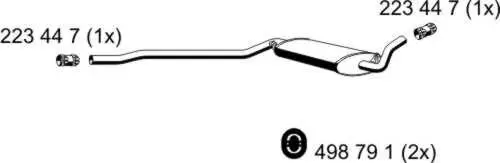 Mittelschalldämpfer ERNST 223027 Bild Mittelschalldämpfer ERNST 223027